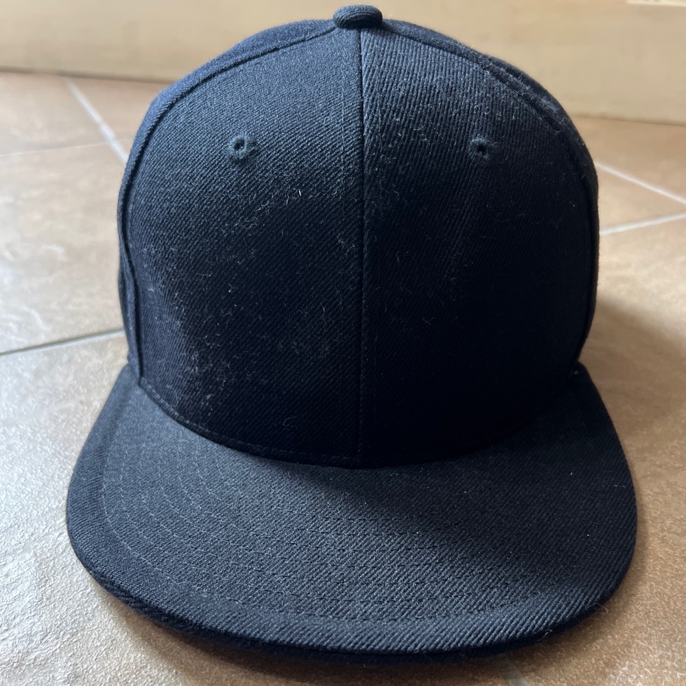 Plain black hat